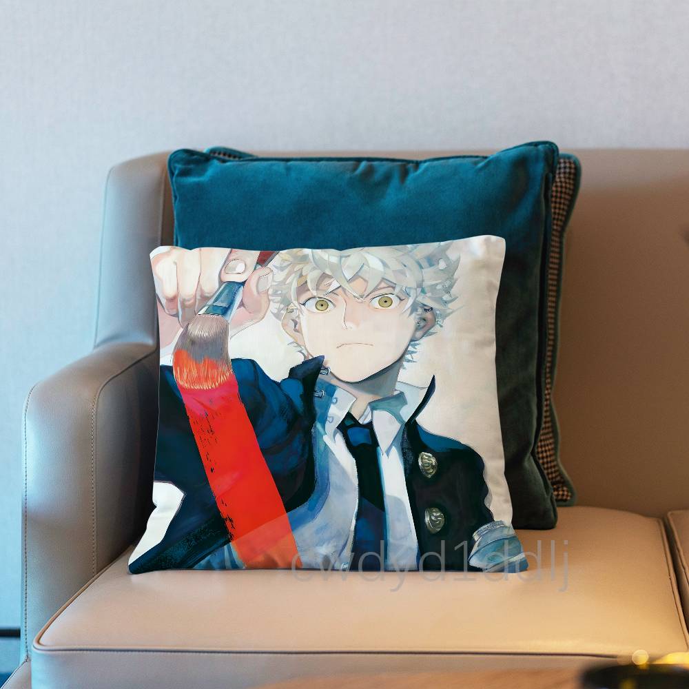

BBlue Period Anime Pillow Case Cover Square Sofa With For Pattern Comfortable Cushion suitable Of Room 30x30cm