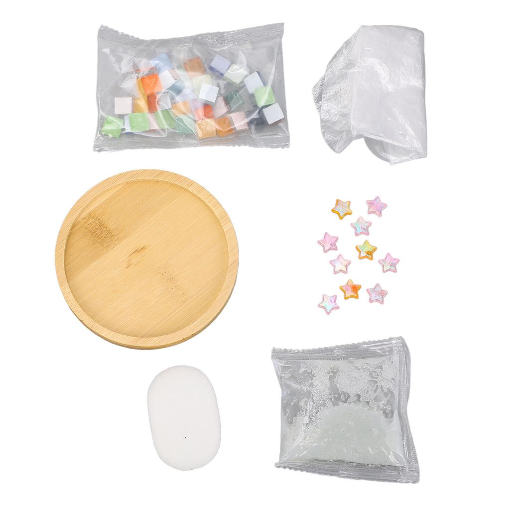 Coaster Materials Kit Mosaic Coaster Making Kit Craft Supplies for Home Decor Gift