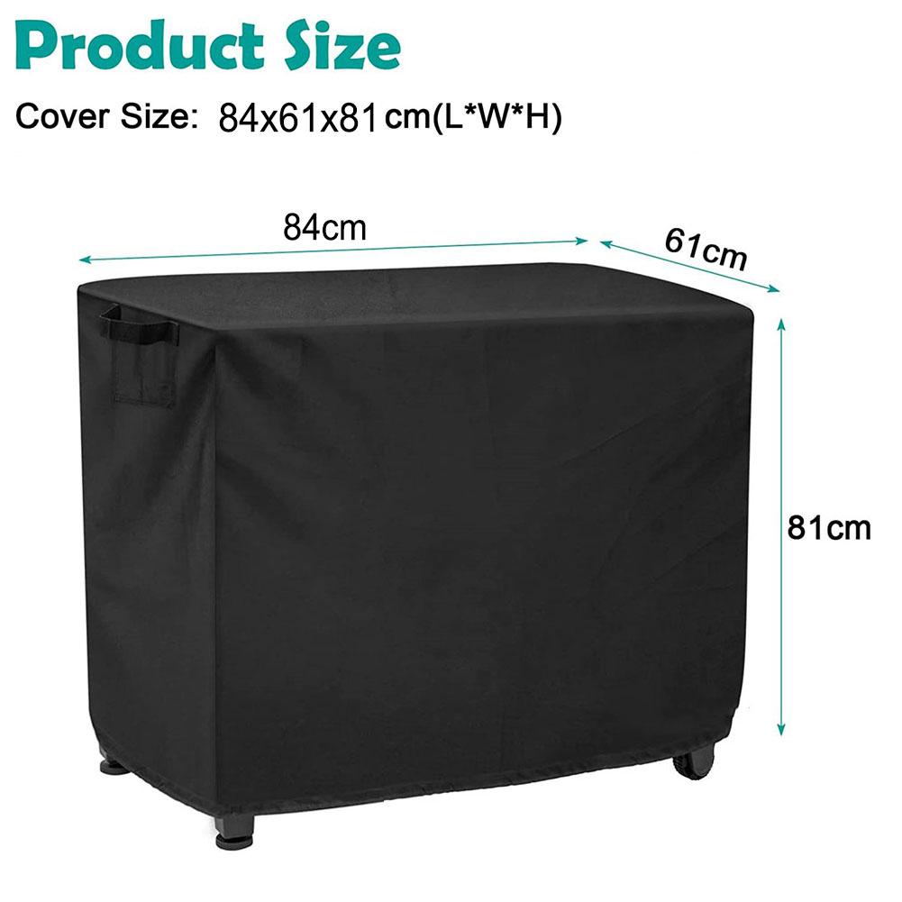 

Extend Lifespan Movable Dining Cart Cover BBQ Table Cover Dust Protection Full Coverage Sunlight Protection Tear-Resistant Patio
