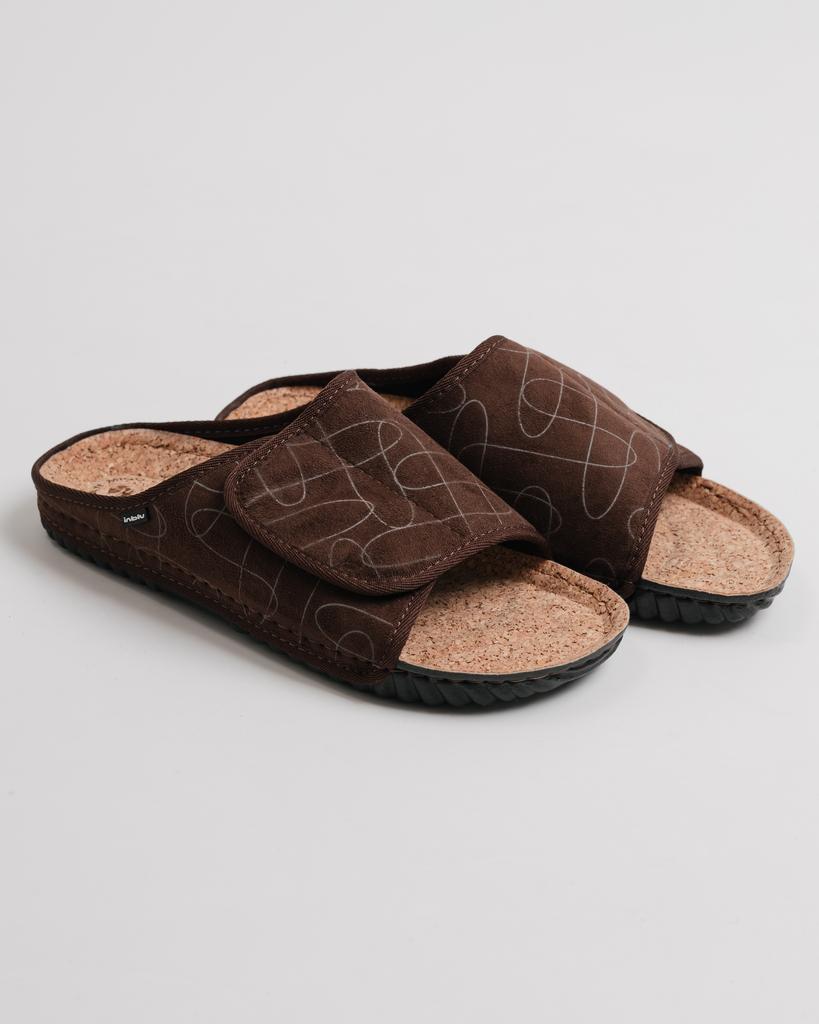 Тапочки с открытым носом Inblu FM1H 42 коричневые