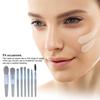 8 Pieces Makeup Brushes with Plastic Handle Waterproof Powder Foundation Make Up Eye Shadow Kit Brush Cosmetics Travel
