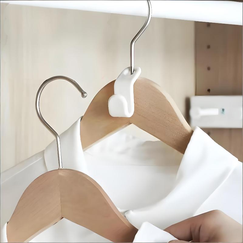 50/100Pc Clothes Hanger Hooks Space Saving Closet Connector Hook Cascading Hanger Plastic Extender Clips Wardrobe Coat Organizer