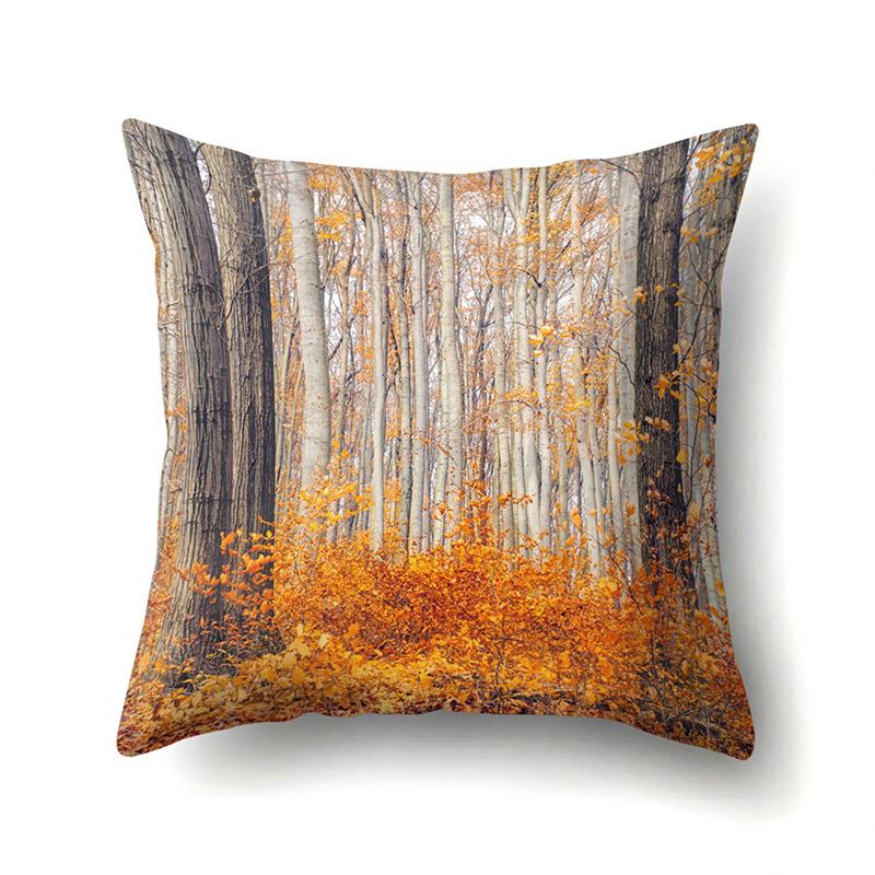 Polyester Kissenbezug Dekorative Blumen Haus Pflanze Druck Kissenbezug Lendenkissen Sofa Kissenbezug