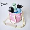 Front Pocket Drink Bag Family Size 4-Compartment with Adjustable Strap Multiple Tumbler Carrier Caddy