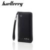 Baellerry Men Fashion Long Wallets Vintage Design Anti RFID Theft Business ID Credit Card Holder Zipper Coin Purse