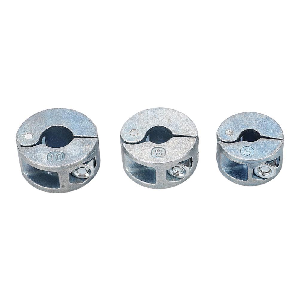 3PCS Zinc Alloy Drill Stopper Collars Open Type Metric Drill Bit Depth Stop Collar Hex Wrench Drill Stop Collar Kit