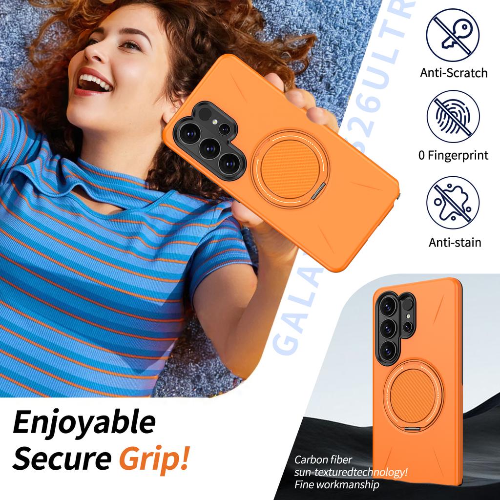 Magnetic Ring Armor Shockproof Case for Samsung Galaxy S26 Ultra S26 Plus GalaxyS26 5G for Magsafe Wirelesss Charge Cover