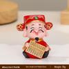 Resin Car Decoration: God of Wealth Ornament for Home & Cake