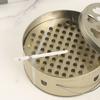 Metal All Purpose Incenses Box Container Tray With Safety Cover Heatproof Construction Perfect For Travel Or Patios Use