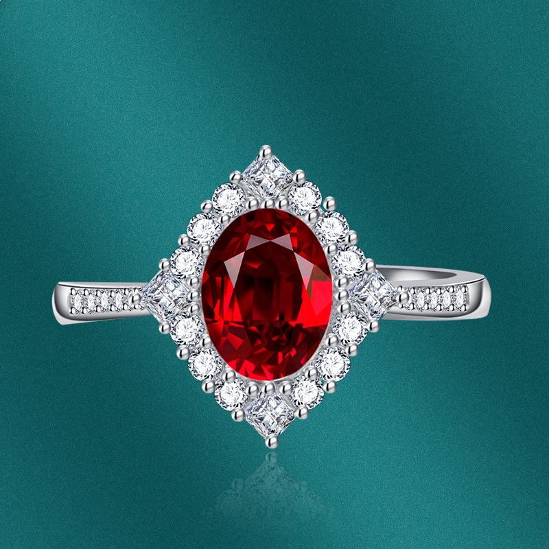 Sace Gems Inel clasic cu zirconiu, bijuterii pentru femei, cadou