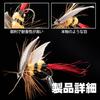 Goture Dry Flies, Complete Set of 64, Fly Box Included, Fly Fishing Set for Mountain Stream, Tenkara, and Trout Fishing, Handmade Lure Set for Saltwat