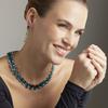 Collier de cristal bleu Luxenter fini en or jaune 18 carats - Ankek