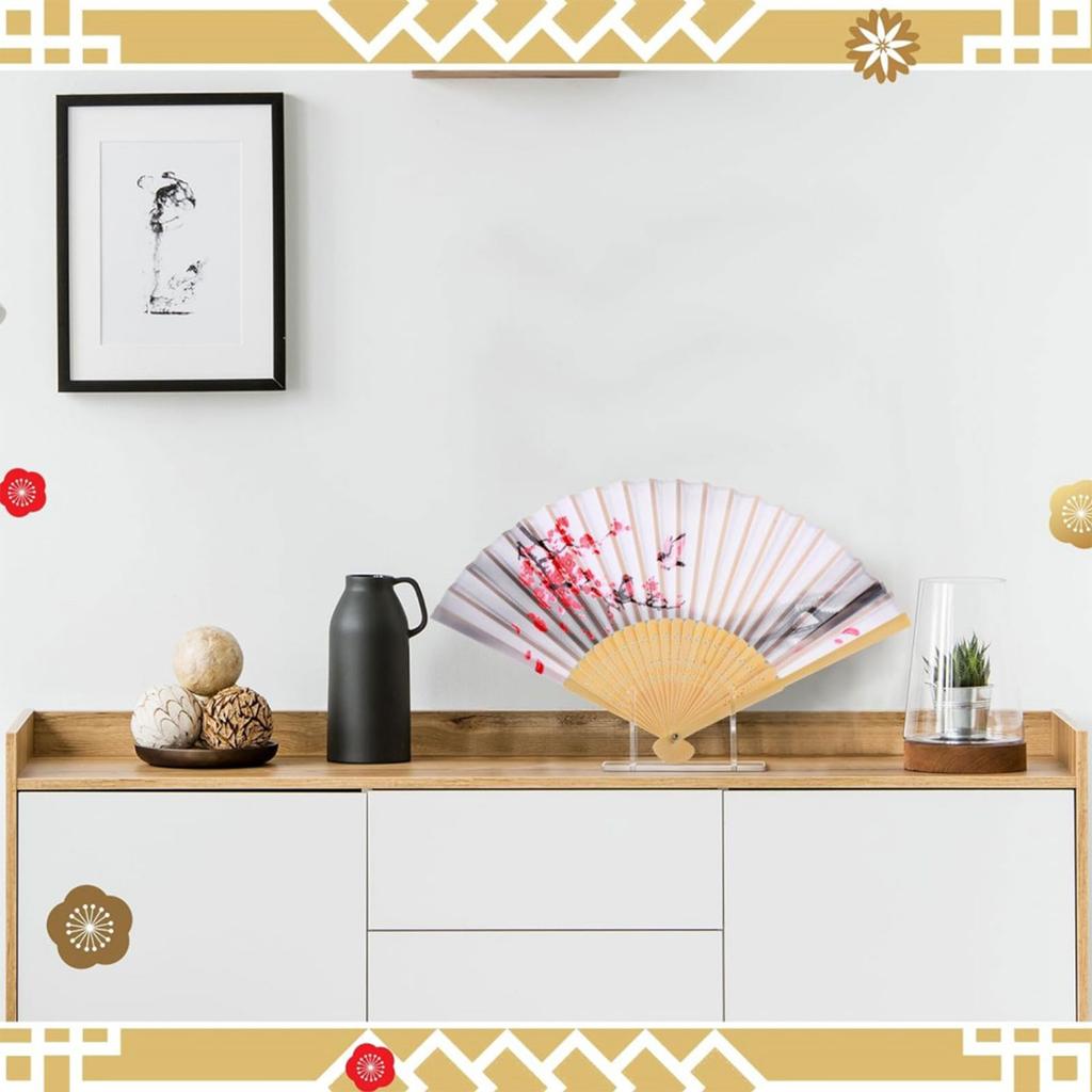 2/3Pcs Clear Acrylic Fan Display Stand Handheld Folding Fan Holder Storage Rack for Home Desktop Decors and Art Exhibits