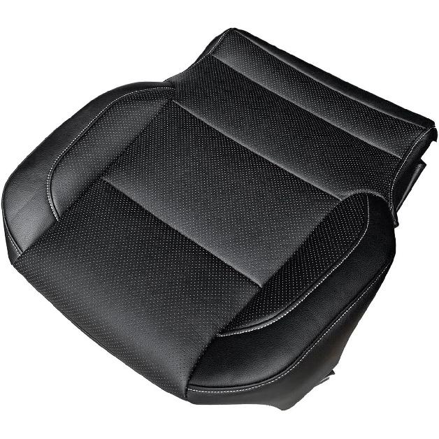 Driver Side Bottom Leather Seat Cover Compatible with Ch-evr*olet Silverado 1500 2500 HD 3500 HD Tahoe Sierra LTZ 2014-2019 Driver Or Passenger Side