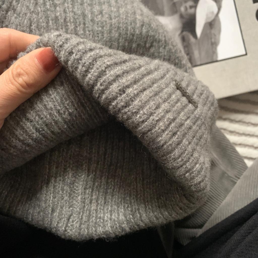 Single Autumn and Winter Warm New Face Look Small Thickened and Enlarged Woolen Cap for Men and Women  Cold Cap Knitted Cap