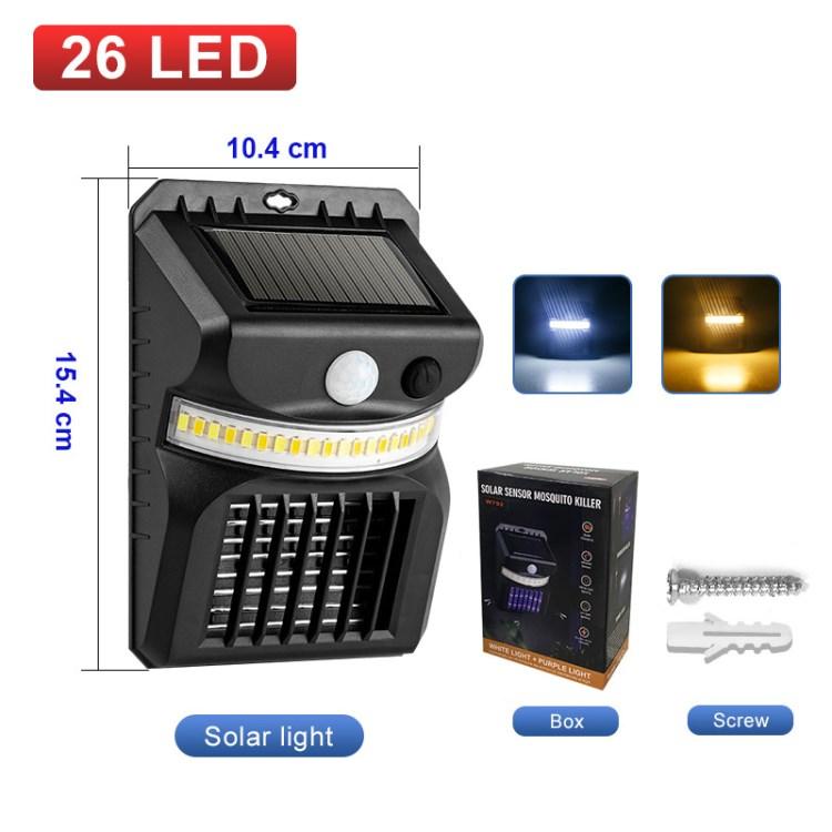 

2 in 1 Solar Mosquito Killer Solar Wall Lamp Motion Sensor 16-LED Light Insect Fly Zapper