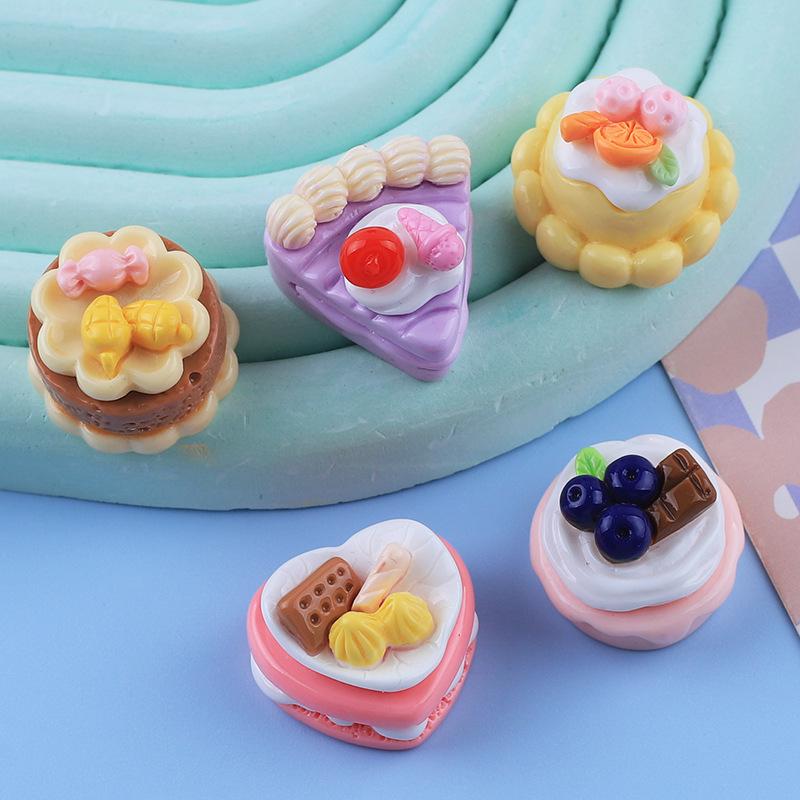 3D Fruit Cake DIY Cream Glue Resin Accessories for Phone Cases & Fridge Magnets