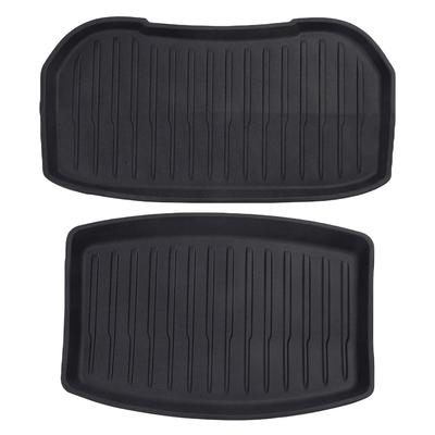 TPE Front Rear Storage Box Pad Car Front Rear Trunk Mats Full Protection Trunk Cargo Tray Car Accessories for Tesla Model 3 2025