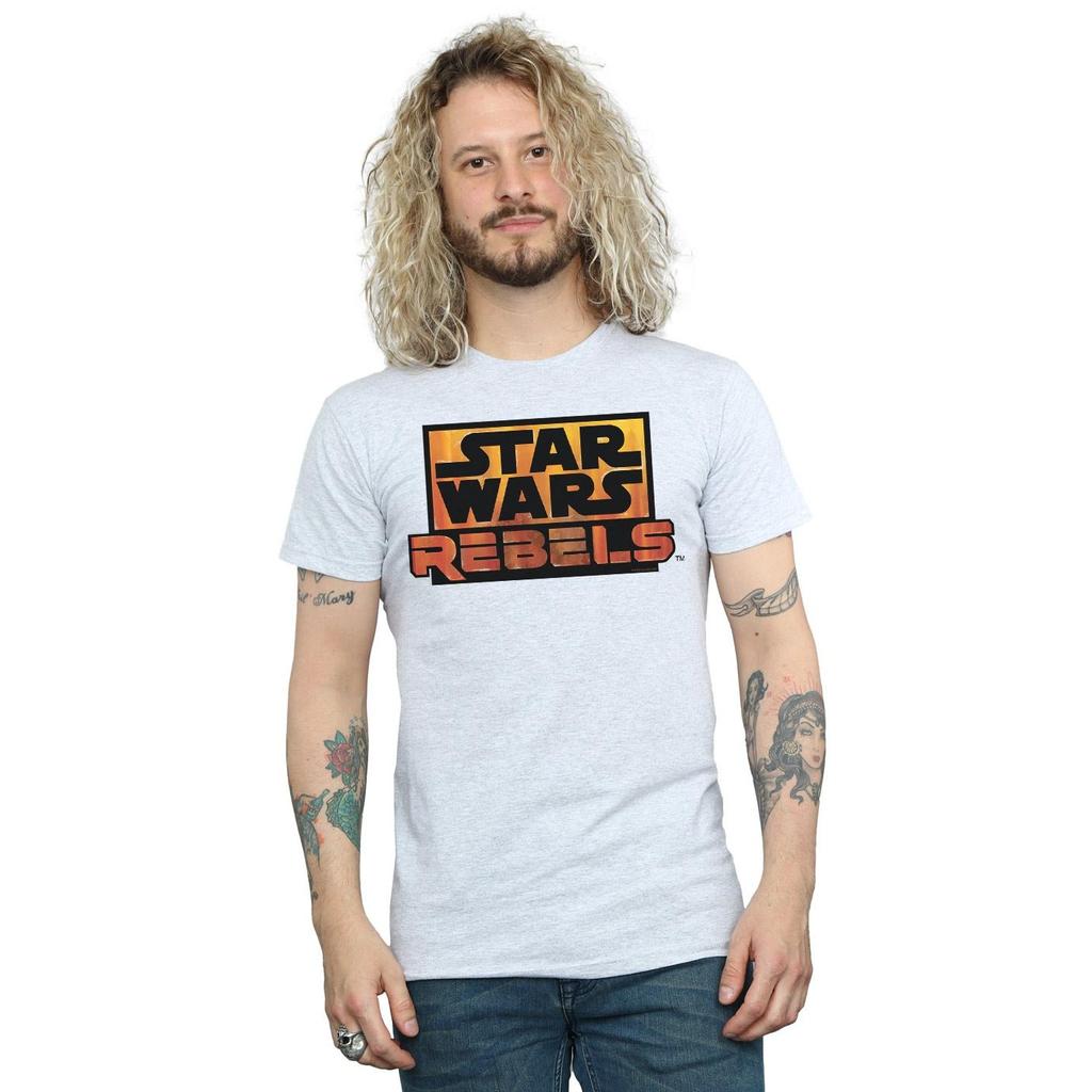 Star Wars Mens Rebels Logo T-Shirt
