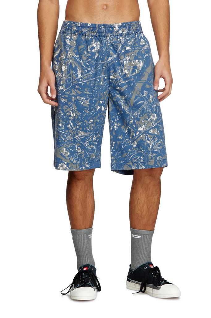 Diesel Men's P-OPWIK-C Shorts, A174050SLBY, Medium, Navy, Size 81EA