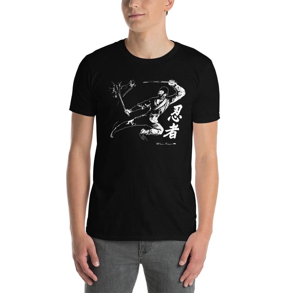 NINJA - VINTAGE 80 S TShirt MARTIAL ARTS SHO JAPAN C@@L!! S