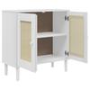 Vidaxl Senja Cabinet, Rattan Imitation, White, 80X35X80 Cm, Pine