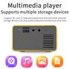 12V HD 1920*1080P LED Mini Projector Supports AV HDMI USB Audio Mini 3D Home Cinema Movie Portable Projector Home Media Video