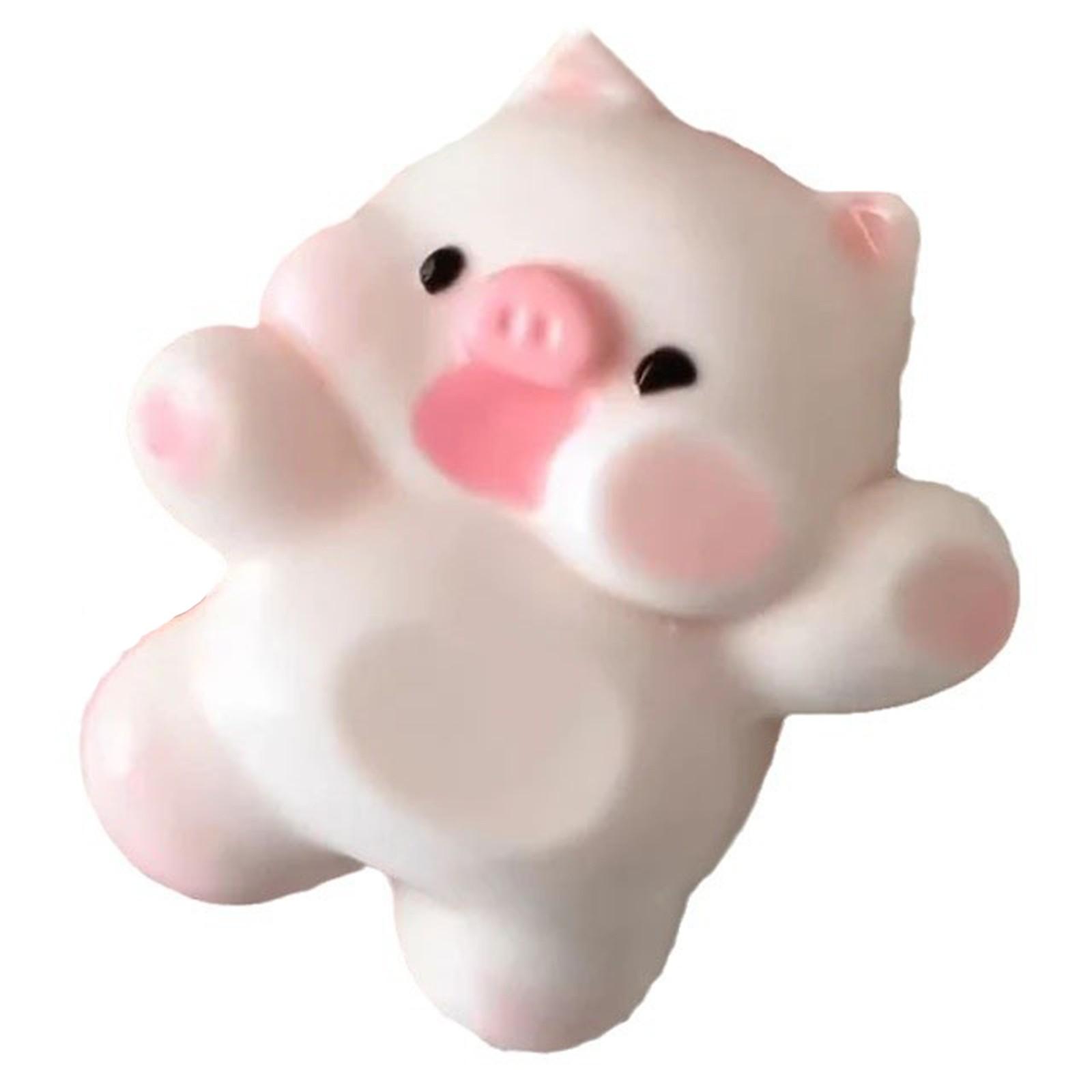 

Высококачественная игрушка для сдавливания свиньи, мягкая и гнилостная, на ощупь силикон, пищевая, сжимающая, декомпрессионная One Size розовый