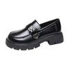 Black Commuter Soft Leather Single Shoes Women's 2025 Spring and Autumn New Soft-soled Small Leather Shoes Versatile and Comfortable Flat-soled Work