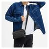 Coach Graham GRAHAM 23 Logo Tracolla Regolabile Ecopelle e Pelle di Vitello Borsa a Spalla Crossbody Media da Uomo Nera