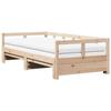 VidaXL Daybed and Trundle Bed and Mattress 90x190 Cm Solid Pine Wood 3321044