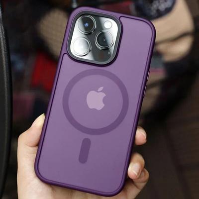 Lüks Manyetik Kablosuz Şarj Kılıfı Magsafe Kılıfı için IPhone 15 14 Artı 13 12 Pro Max 11 Mat Silikon Darbeye Dayanıklı Sert Kapak