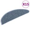 Vidaxl Samoprzylepne Nakładki Na Schody, 15 Szt., 56X17X3Cm Niebieskie