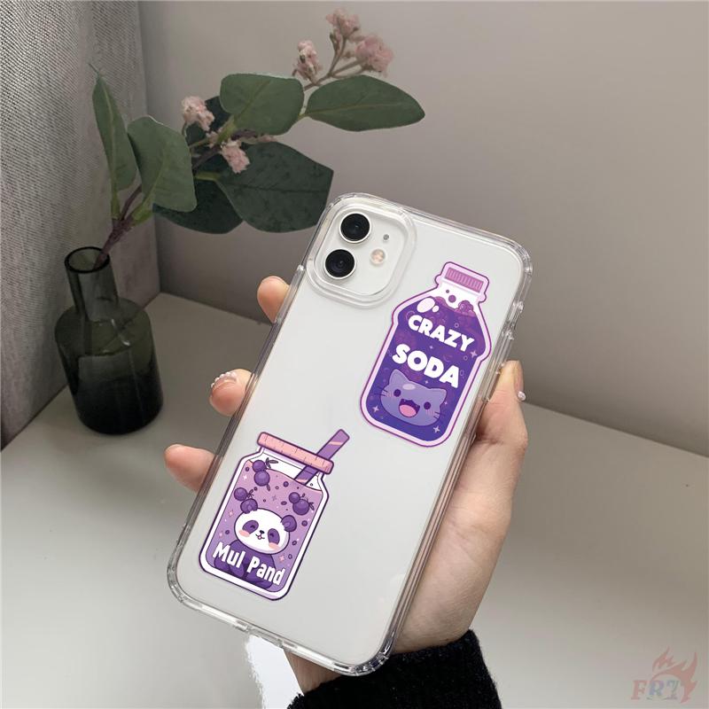50Pcs/Set Funny Animals Juice Bottle Series 01 PET Stickers Waterproof DIY Fashion Doodle Decals Stickers