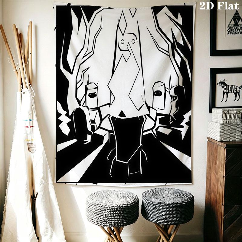 The Last Campfire Wall Hanging Printed Fabric Blanket Decorative Tapestries for Bedroom Living Room Home Decor