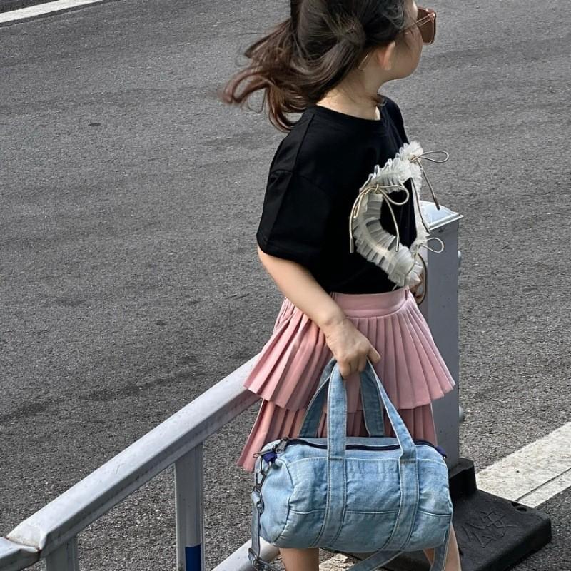 Stylish Childrens Bag 2024 Simple Fashionable Tote Shoulder Bag For Kids Unisex