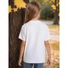 European sizes Girls  Cotton Short-sleeve T-shirt, Soft and Comfortable Daily Wear, Suitable for Home, Outdoor and Sports Activities,
