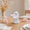 Spooky Ornament, Bat Pumpkin Ghost Model Halloween Decoration, Resin Ghost Figurine for Home Desktop Garden Holiday Decor