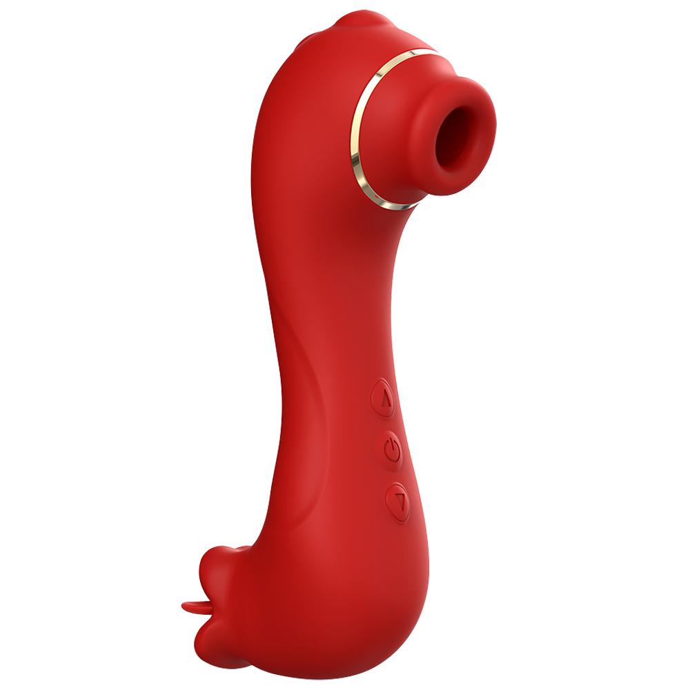 2 In 1 Sucking Vibrator Female Clit Nipple Stimulator G Spot Oral Licking Sexual Masturbator Erotic Adult Sex Toys for Women