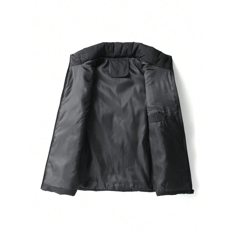 Mens Vest Jacket Warm Sleeveless Jackets Winter Waterproof Keep warm Coat Autumn Stand-up Collar Casual Waistcoat Brand Clothing