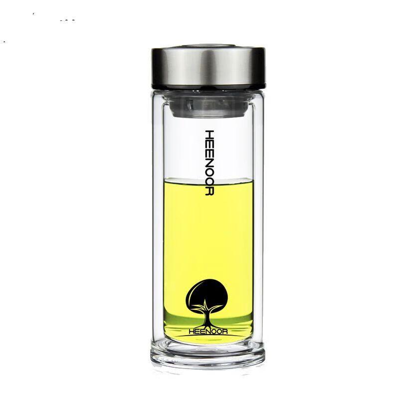 Heenoor Double-Wall Glass Tea Infuser Tumbler