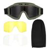 Tactics Goggles Airsoft Paintball Ski Anti-Dust Anti-Fog Eye  Glasses