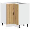 VidaXL Armoire d'angle de cuisine Lucca chêne artisanal, armoire d'angle, meuble d'évier d'angle,, meuble d'angle 853756