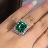 High-End Temperament Geometric Ring, Simulated Luxury Wind Ring, Atmospheric Design Noble Ring