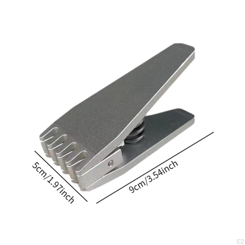 Badminton Besaitungsklemme Fester Clip Greifer 5 Zinken Aluminiumlegierung Werkzeug Federbelastet Fliegend