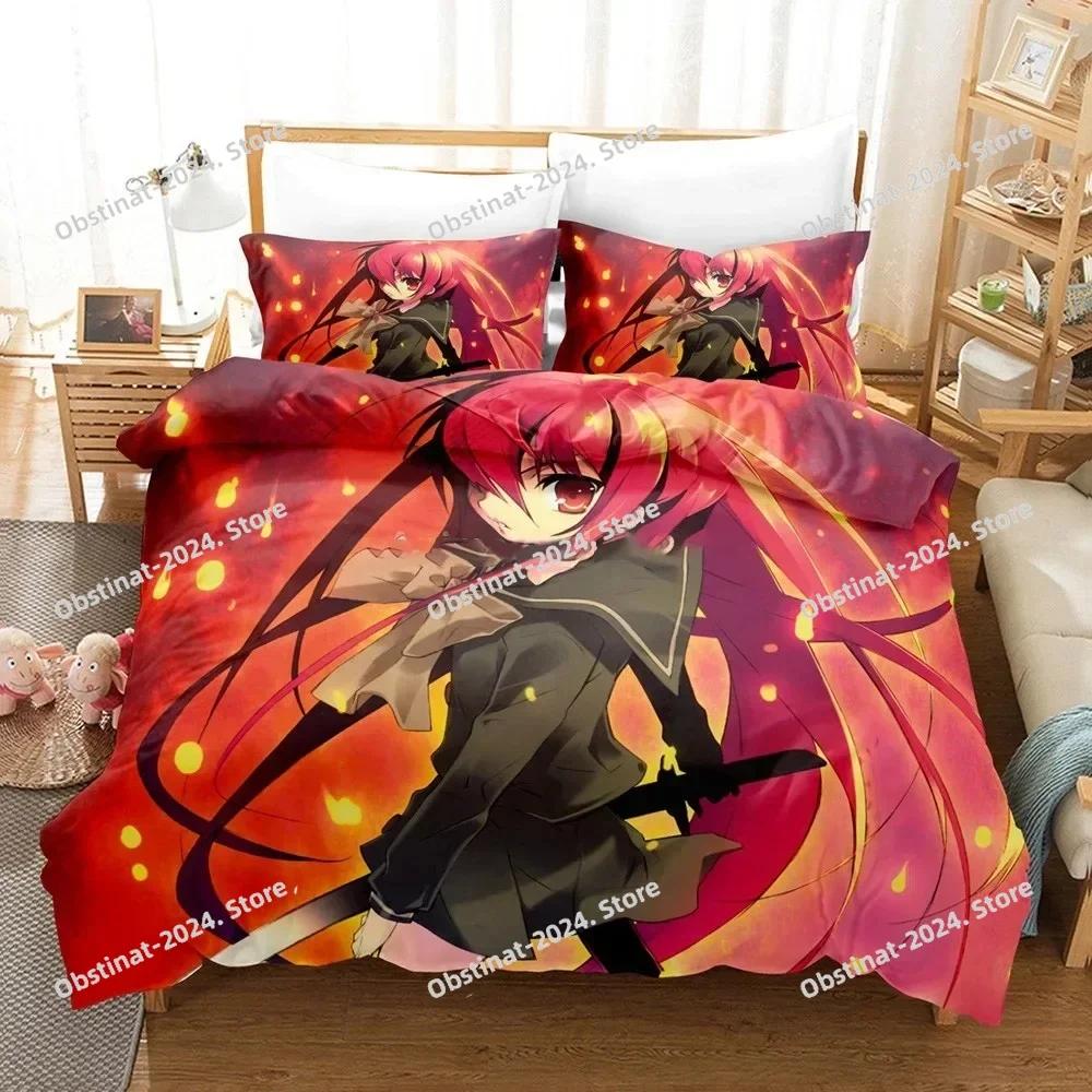 Shakugan No Shana Bedding Set Printed Bed Set With Pillowcase Bed Duvet Cover Soft Single Double Queen Super King Size