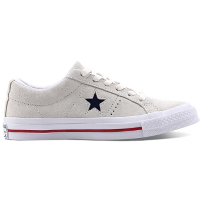 Converse One Star Retro Casual Non-slip Wear-resistant Lightweight Low-Top Board Shoes Unisex Gray