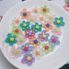 Bunte Blume Anhänger DIY Halskette Armband Ohrringe Fassung Anhänger für Schmuckherstellung Zubehör Vanlentines Geschenk