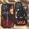 Lady Gaga Ablums Phone Case For IPhone 16 15 14 13 12 11 Pro Max Plus Soft Leather Cover