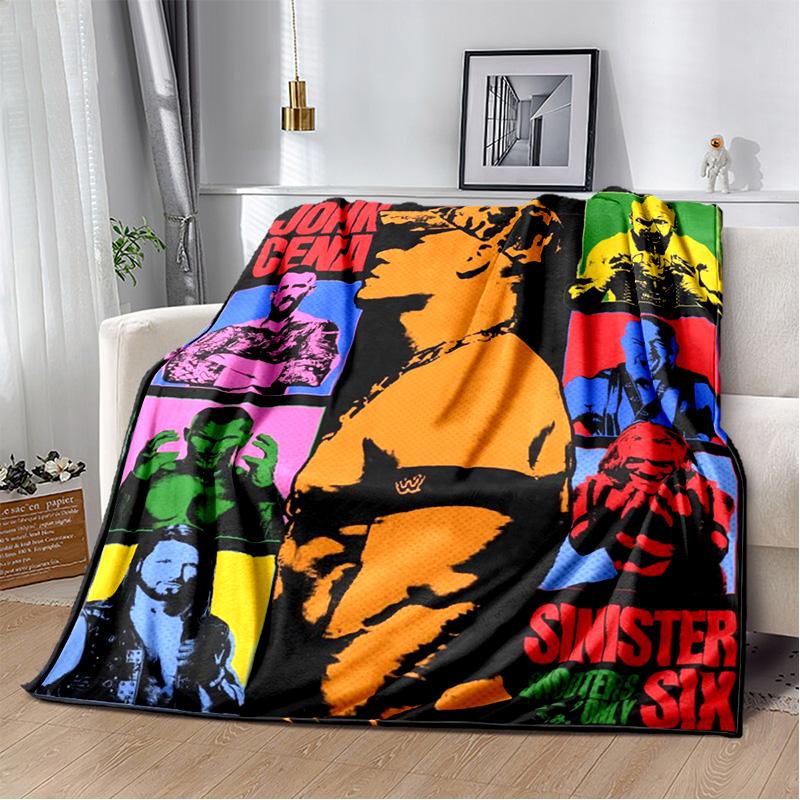 Wrestling entertainment John Felix Anthony Cena blanket Soft and warm flannel throw blanket Picnic blankets for beds Decoration